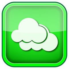 Green square shiny icon