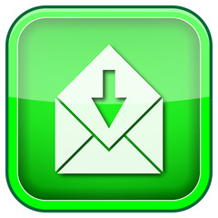 Green square shiny icon