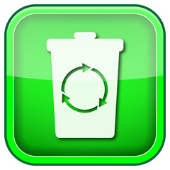 Green square shiny icon