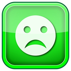 Green square shiny icon