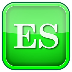 Green square shiny icon