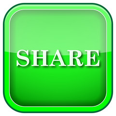 Green square shiny icon
