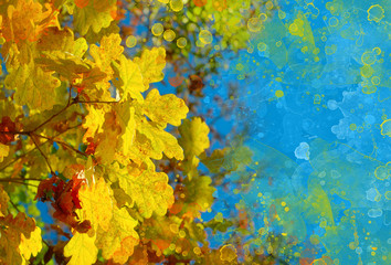 Beautiful autumn art background for your design