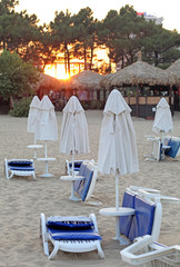 Sunset at Sunny beach, Bulgaria