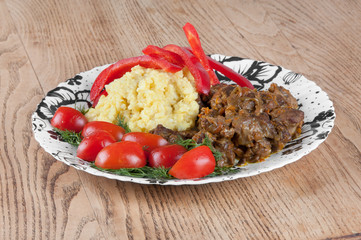 rice and lamb stew with vegetables