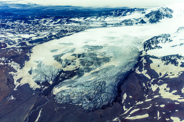 Glacier snout of Vatnajökull, Highlands, Iceland