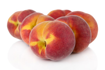 Peaches isolated on white
