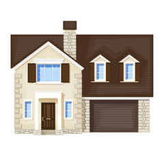 house , vector without gradient
