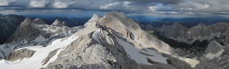 mountain Rz  near Triglav in Julian Alps in Slovenia