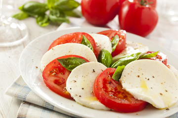Homemade Organic Caprese Salad