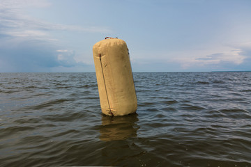 Anchor buoy on water