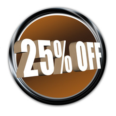 Classy Brown Button - 25% Offf
