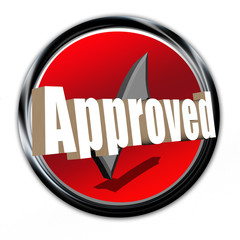 Classy Red Button - Approved