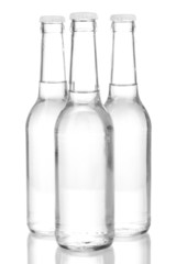 Water bottles isolated on white