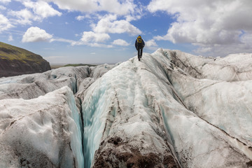 Glacier walk at Svínafellsjökull, Vatnajökull, Iceland