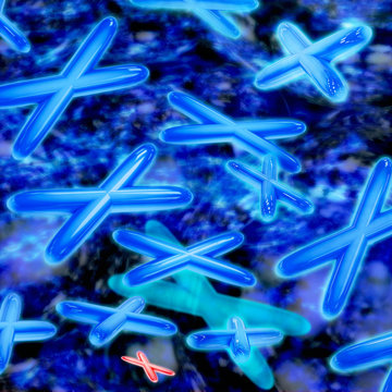 Chromosomen - 3D Render