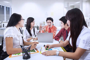 Fototapeta premium Business team meeting at office