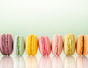 colorful macarons
