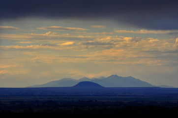 Mountain View of Buttes in Distance