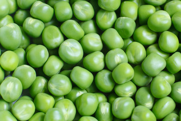 Many green peas as a texture
