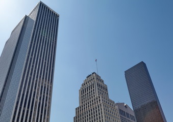 Naklejka premium Immeubles et ciel bleu, New York