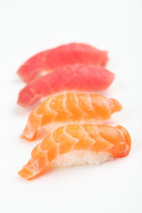 Salmon and tuna Sushi