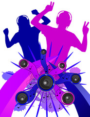 Grunge Dancers Without Background