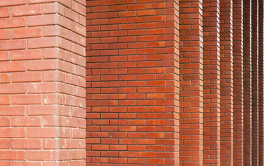 Grunge brick pillar.