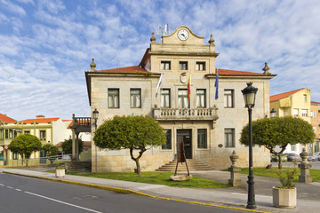Fototapeta na wymiar Vilanova de Arousa town house