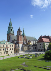 Fototapeta na wymiar katedra i Kiwelu-Kraków