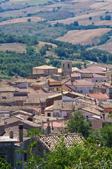 Fototapeta na wymiar Panoramiczny widok z Roseto. Apulia. Włochy.