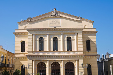 Mercadante theatre. Cerignola. Puglia. Italy.