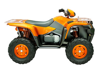 Quad bike isolated © Supertrooper