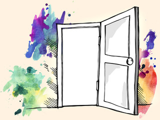 Color door