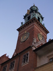 Fototapeta na wymiar Clock tower of church in Venice