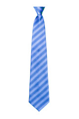 blue ties isolated on white background