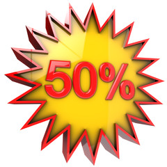 star discount of fifty percent