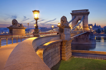Naklejka premium Most Łańcuchowy, Budapeszt.