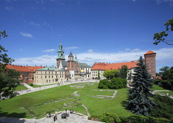 widok na Zamek Królewski-Wawel-Kraków