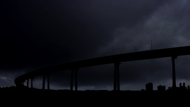 California Coronado storm clouds