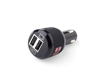 USB Car Charger on a white