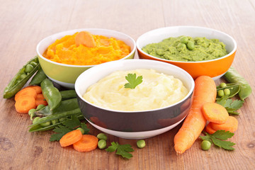 bowl of vegetable puree