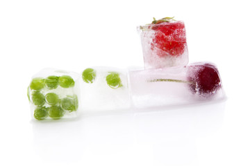 Frozen fruits.