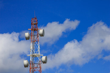 Antenna with blue sky