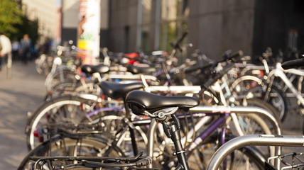Parked Bicycles