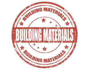 Naklejka premium Building materials-stamp