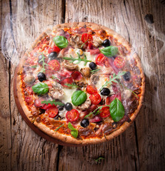 Delicious italian pizza