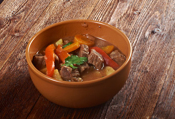 Irish stew with tender lamb meat