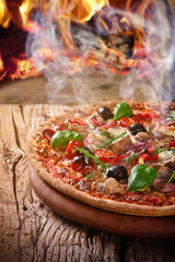 Delicious italian pizza