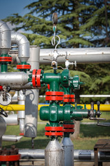 Gas valve for oil